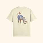 Portraits de Famille The Tee Catch Pastel Cream Heavy Cotton Back