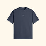 Portraits de Famille The Tee Discomfort Harbor Blue Heavy Cotton Front