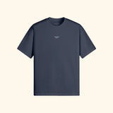 Portraits de Famille The Tee Discomfort Harbor Blue Heavy Cotton Front