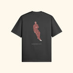 Portraits de Famille The Tee Discomfort Midnight Black Heavy Cotton Back