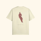 Portraits de Famille The Tee Discomfort Pastel Cream Heavy Cotton Back