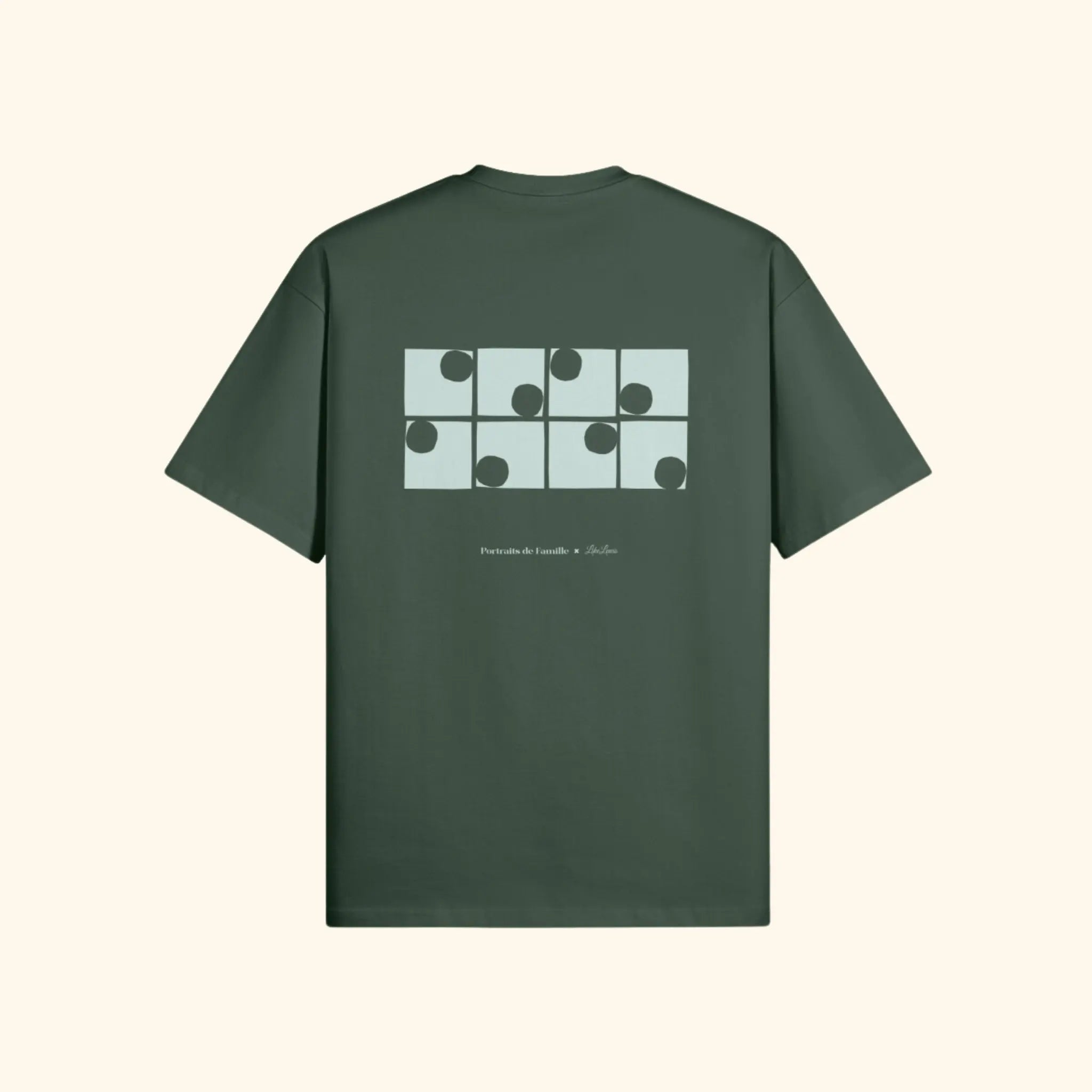 Portraits de Famille The Tee Friends Forest Green Heavy Cotton Back