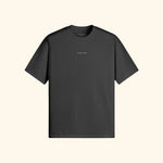 Portraits de Famille The Tee Logo Archive Midnight Black Heavy Cotton Front