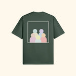 Portraits de Famille The Tee Logo Forest Green Heavy Cotton Back