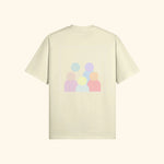 Portraits de Famille The Tee Logo Pastel Cream Heavy Cotton Back