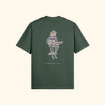 Portraits de Famille The Tee Lost Forest Green Heavy Cotton Back