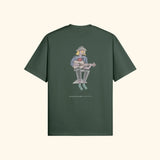 Portraits de Famille The Tee Lost Forest Green Heavy Cotton Back