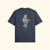 Portraits de Famille The Tee Lost Harbor Blue Heavy Cotton Back