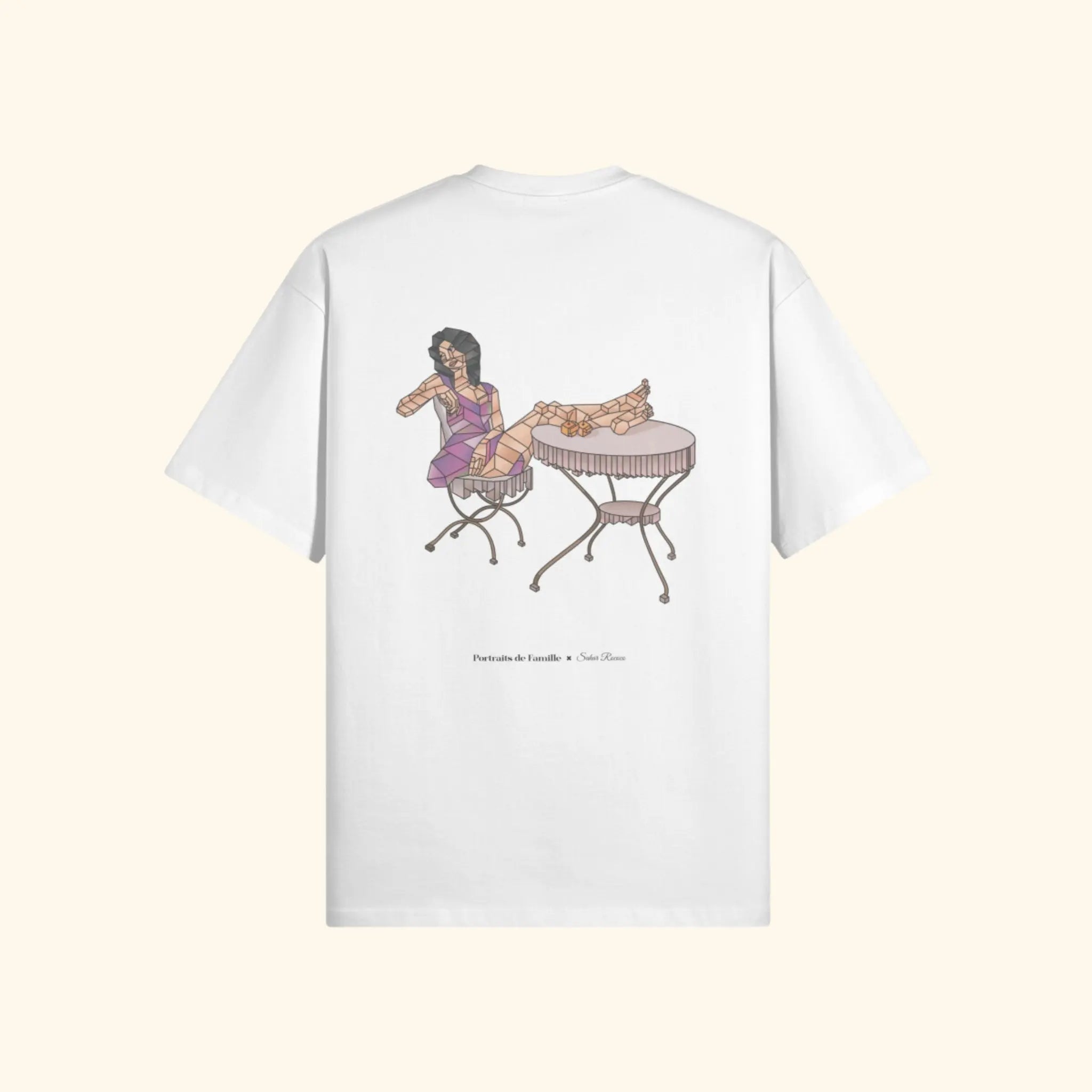 Portraits de Famille The Tee Orchard Off White Heavy Cotton Back