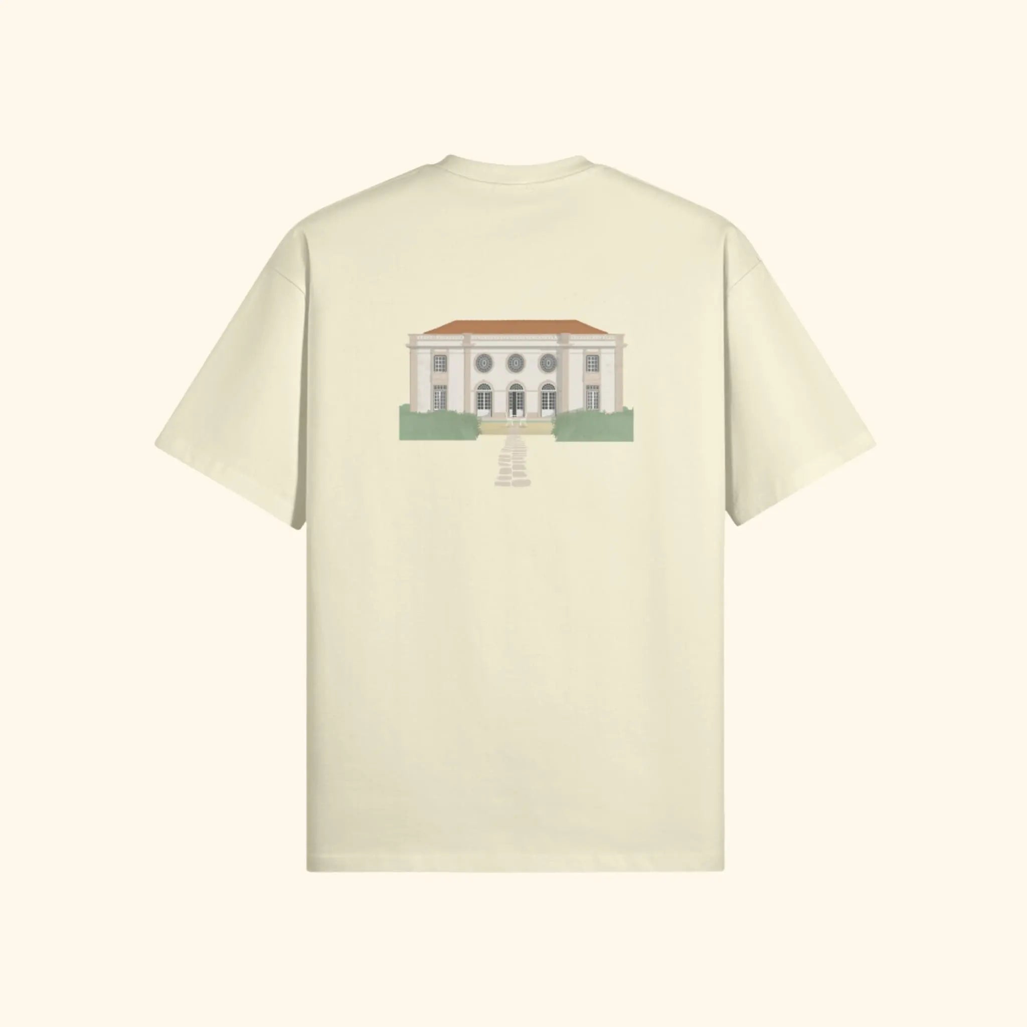 Portraits de Famille The Tee Palace Pastel Cream Heavy Cotton Back