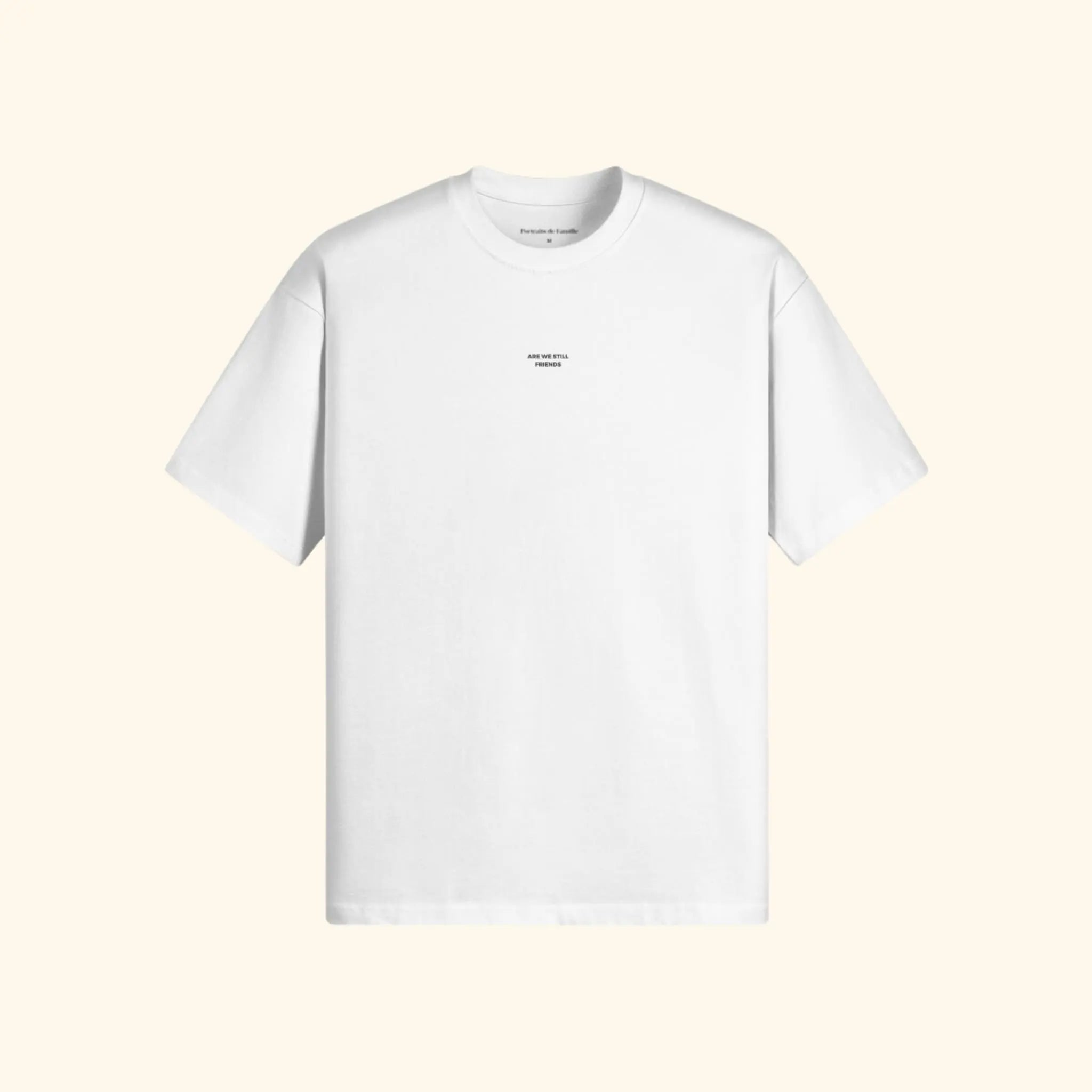Portraits de Famille The Tee Pass Off White Heavy Cotton Front