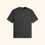 Portraits de Famille The Tee Positive Midnight Black Heavy Cotton Front