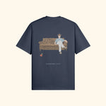 Portraits de Famille The Tee Waiting Room Harbor Blue Heavy Cotton Back