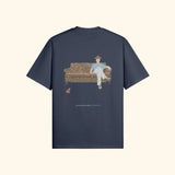 Portraits de Famille The Tee Waiting Room Harbor Blue Heavy Cotton Back