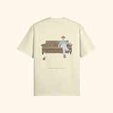 Portraits de Famille The Tee Waiting Room Pastel Cream Heavy Cotton Back